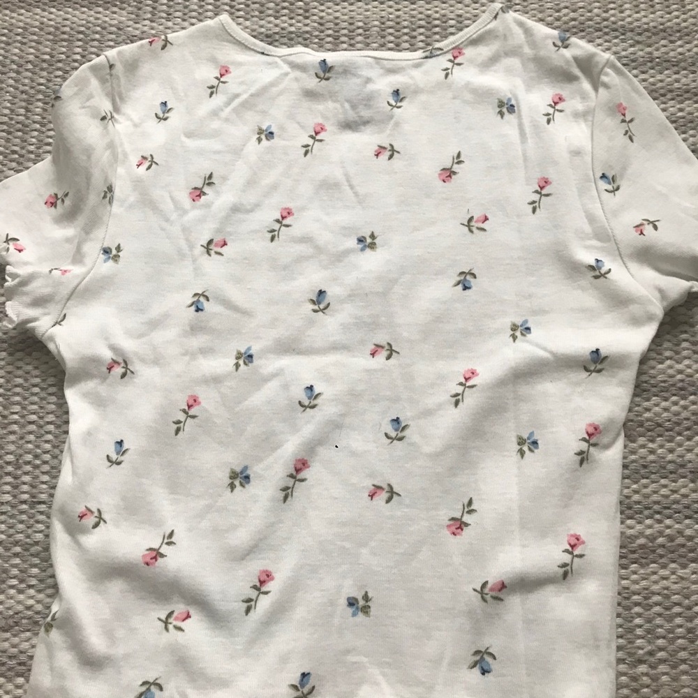 H&M XS Flower Crop Top